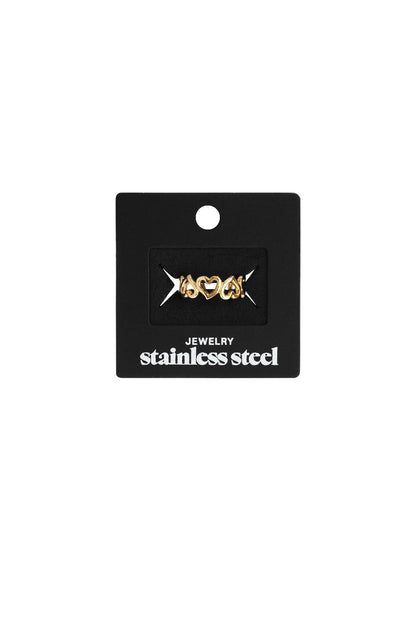 Edelstahl Minimalistische Ringe Herz Casual Täglich Einfache Serie frauen schmuck