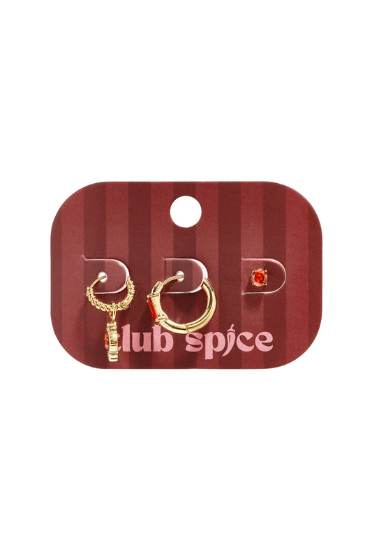 Ohrring-Sets aus Edelstahl, geometrische Form, schlichte Alltags-Serie, Damenschmuck