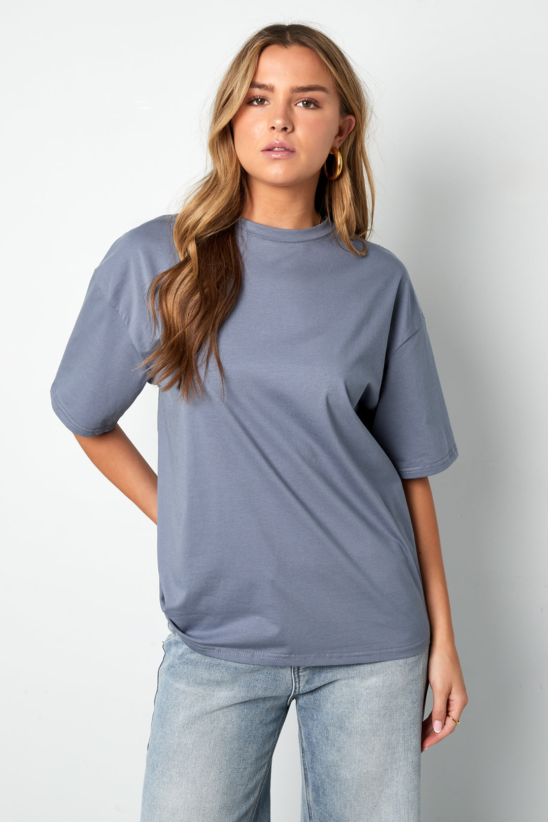 baumwoll-t-shirt-detailaufnahme