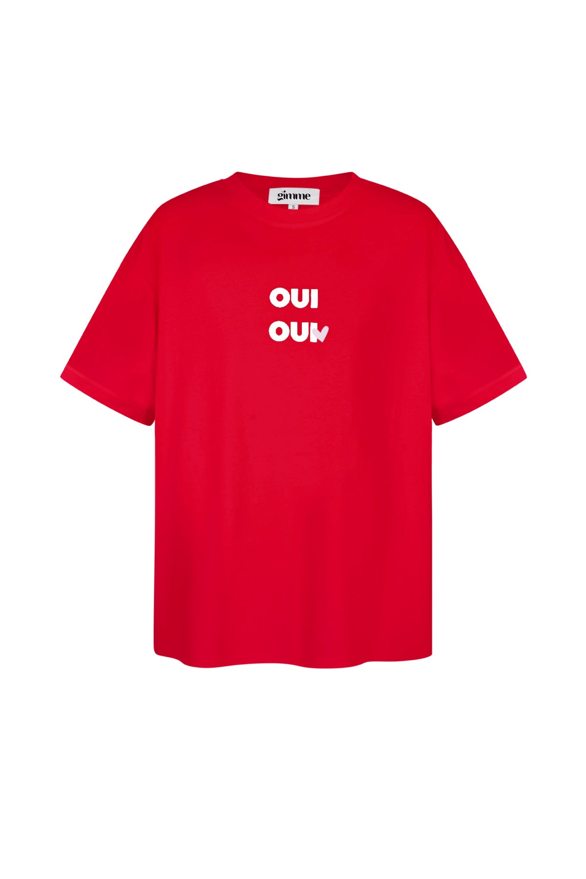 baumwolle-damen-oversized-t-shirt-oui-print-frontansicht