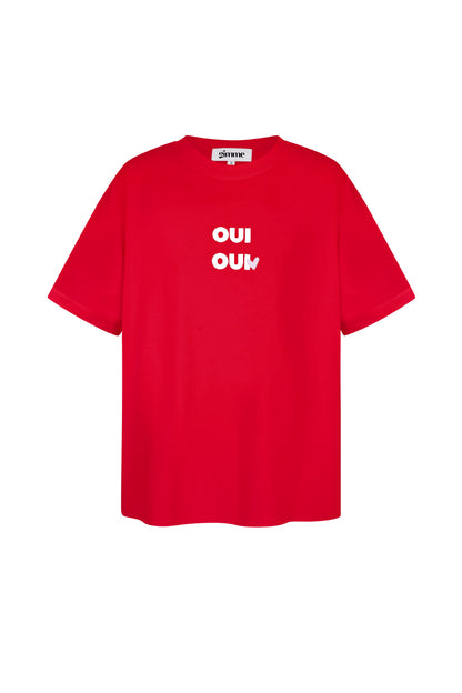 baumwolle-damen-oversized-t-shirt-oui-print-frontansicht