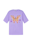 baumwolle-damen-oversized-t-shirt-schmetterlingsdruck-frontansicht