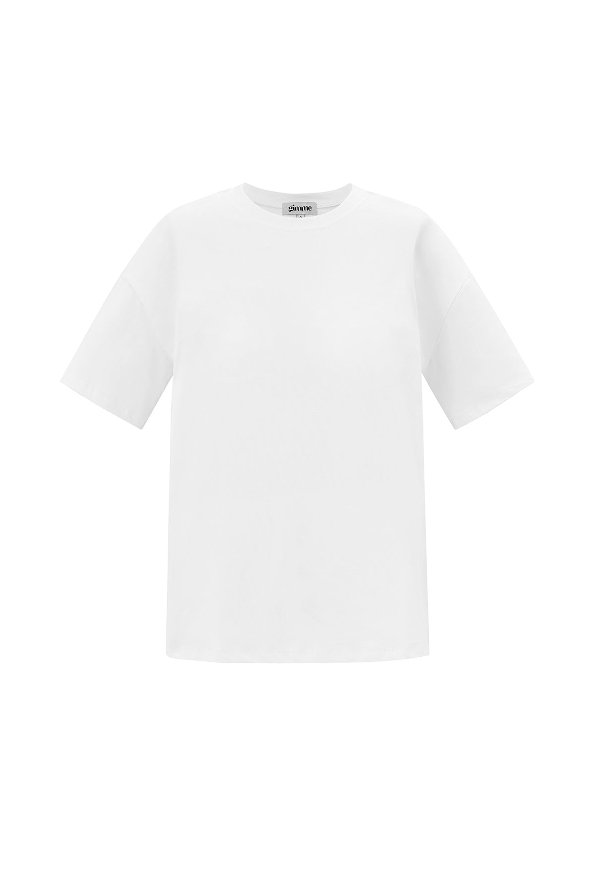 baumwolle-damen-t-shirt-casual-einfarbig-frontansicht
