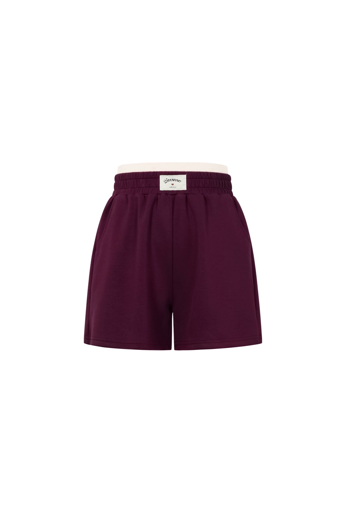 Gestrickte Polyesterfaser Damen Casual Shorts Sporty Einfarbig