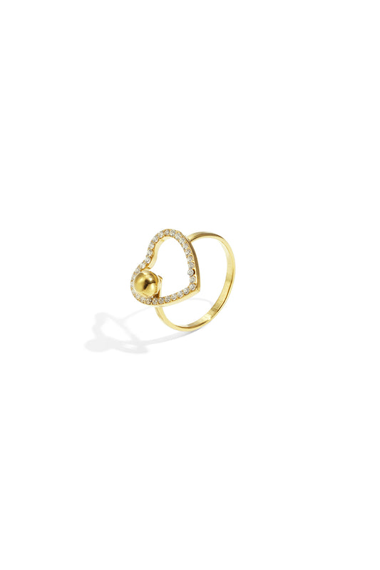 Edelstahl Statement Ringe Herz Casual Daily Simple Serie Damenschmuck