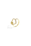Edelstahl Statement Ringe Herz Casual Daily Simple Serie Damenschmuck