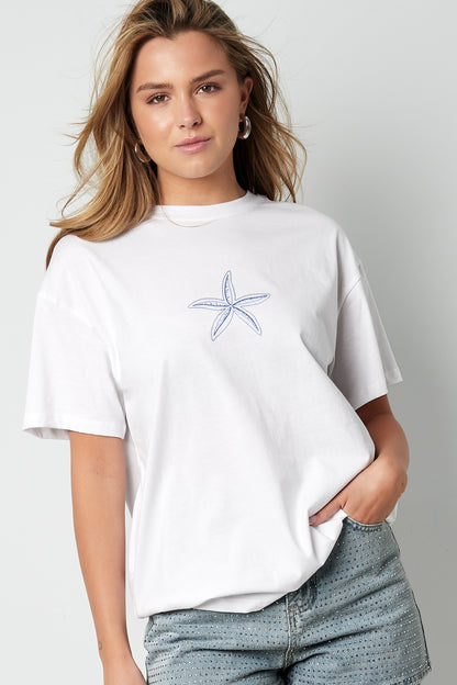 besticktes-seestern-damen-t-shirt-vorderansicht