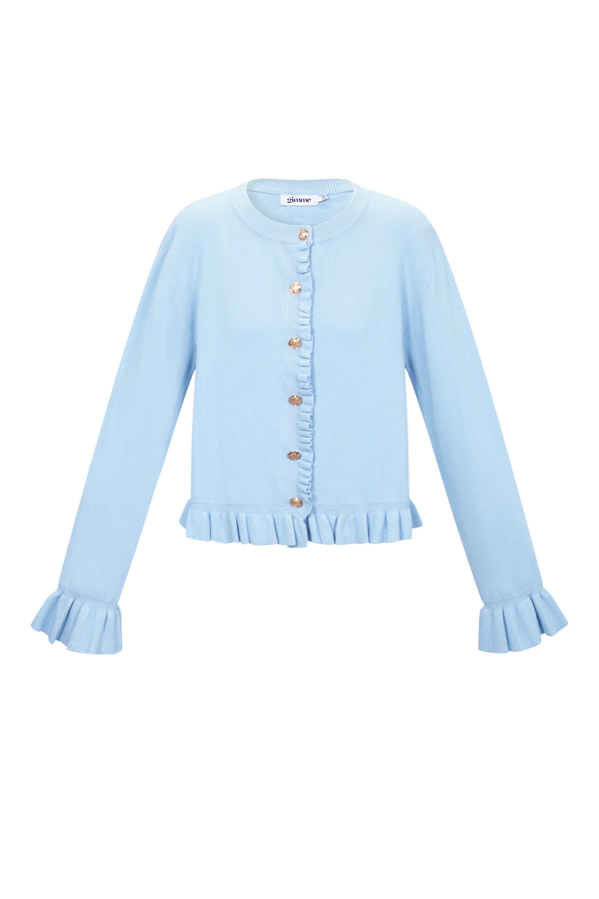 boutique-rueschen-cardigan-damen