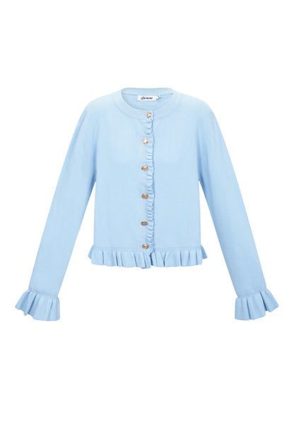 boutique-rueschen-cardigan-damen