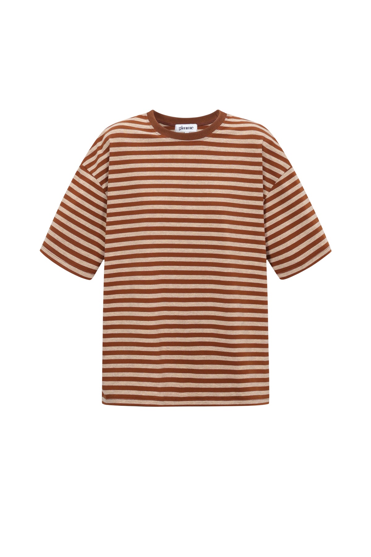 bunt-gestreiftes-damen-t-shirt-casual-baumwolle-frontansicht