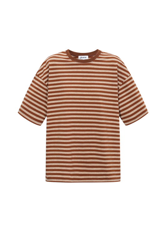 bunt-gestreiftes-damen-t-shirt-casual-baumwolle-frontansicht