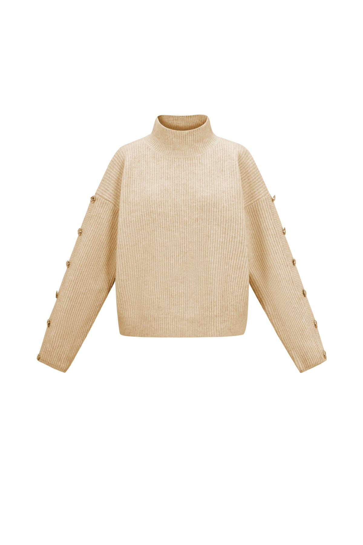 Strick-Polyesterfaser Damen Rollkragenpullover Casual Einfarbig