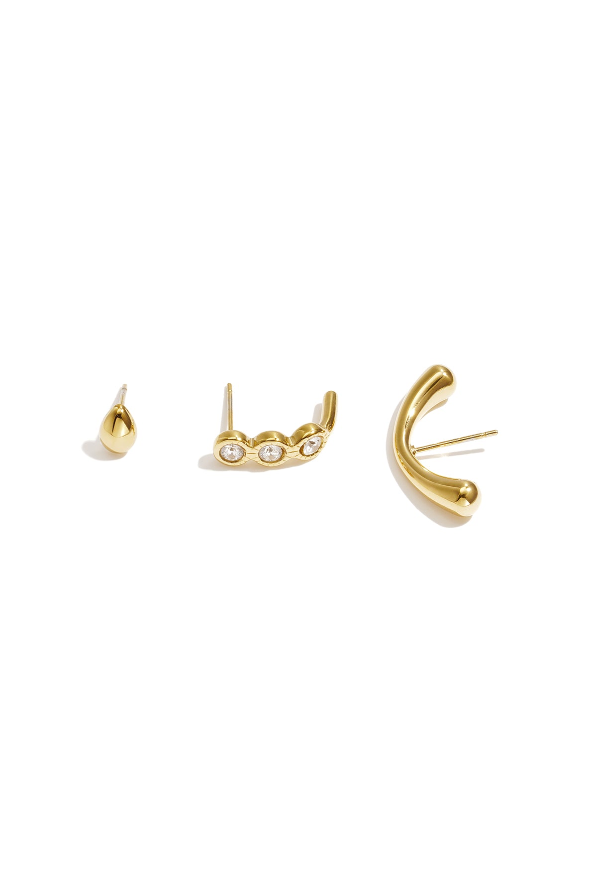 Edelstahl-Ohrring-Sets, schlicht und elegant, Serie „Damenschmuck“