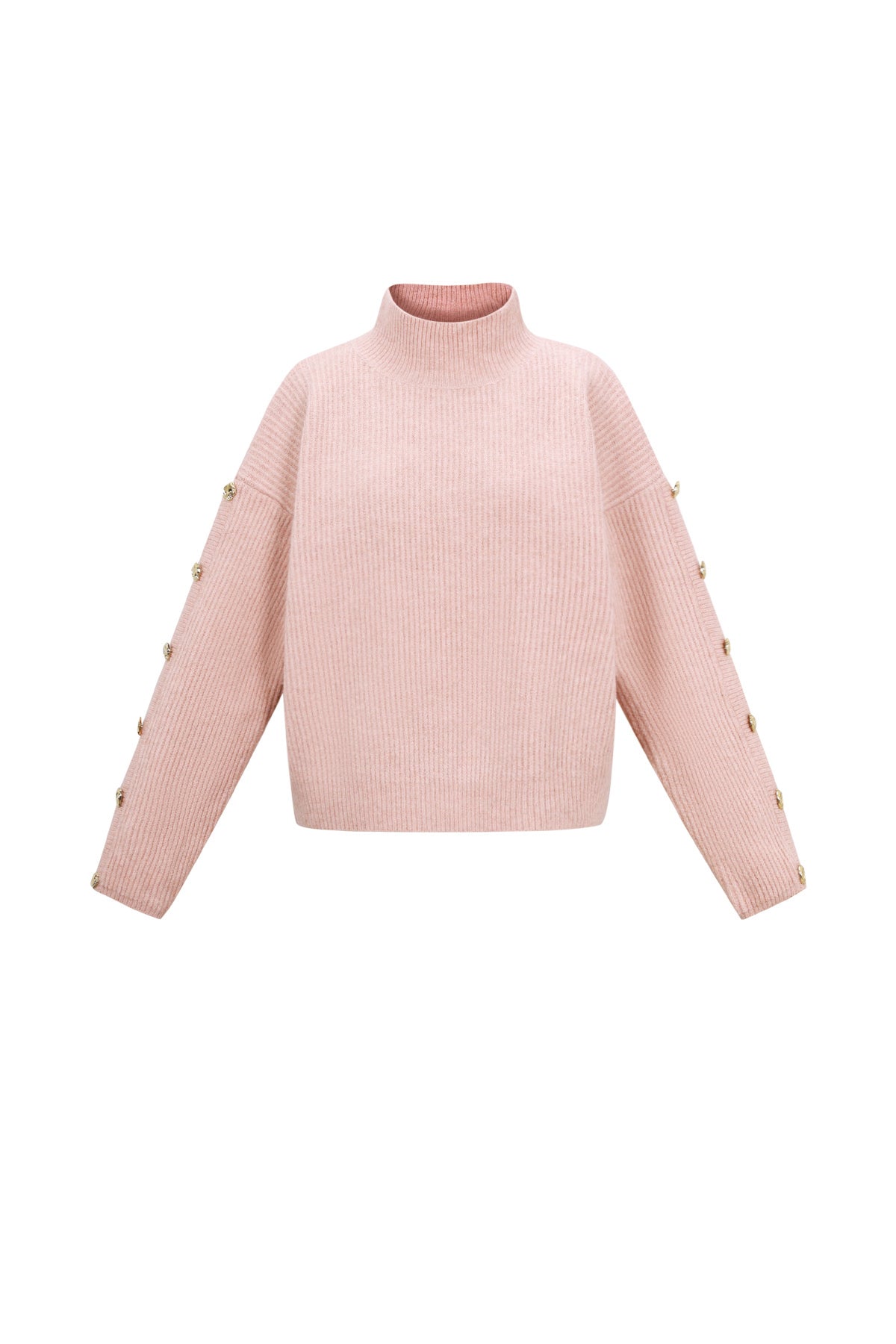 Strick-Polyesterfaser Damen Rollkragenpullover Casual Einfarbig
