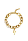 Edelstahl-Charm-Armbänder, Casual Daily Simple Serie, Damenschmuck