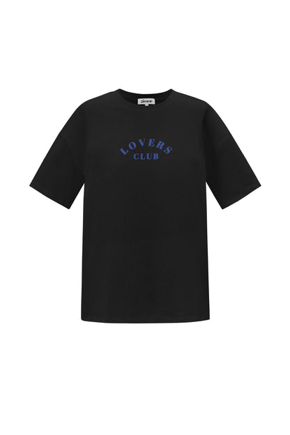Cotton Damen T-Shirt Casual Letters