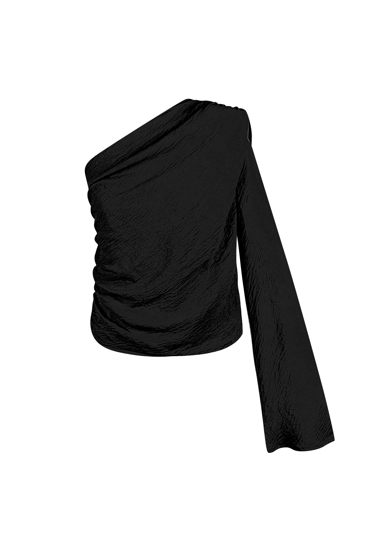 ein-schulter-langarm-top-seitenansicht