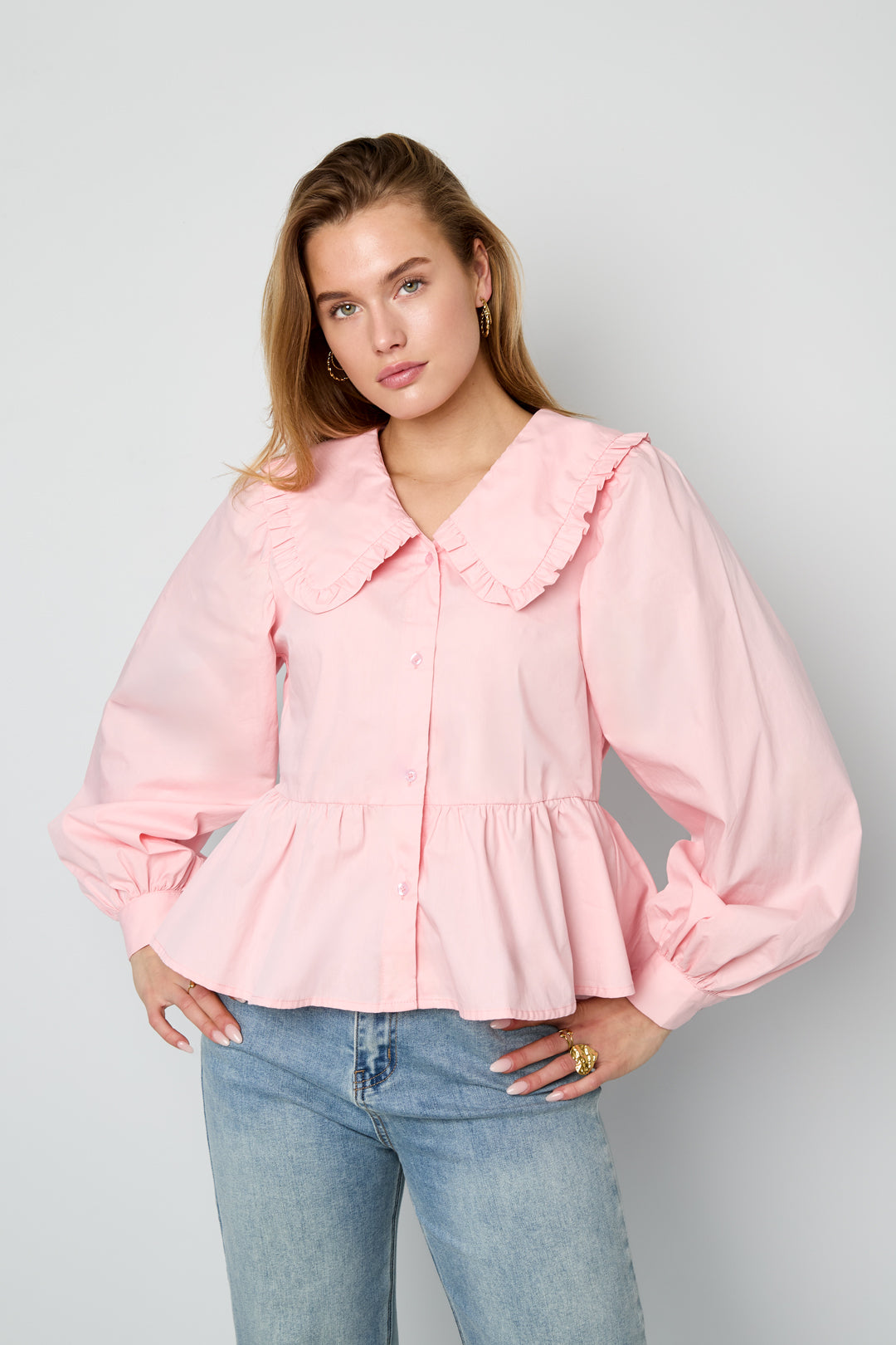 baumwolle-damen-bluse-hemd-casual-look