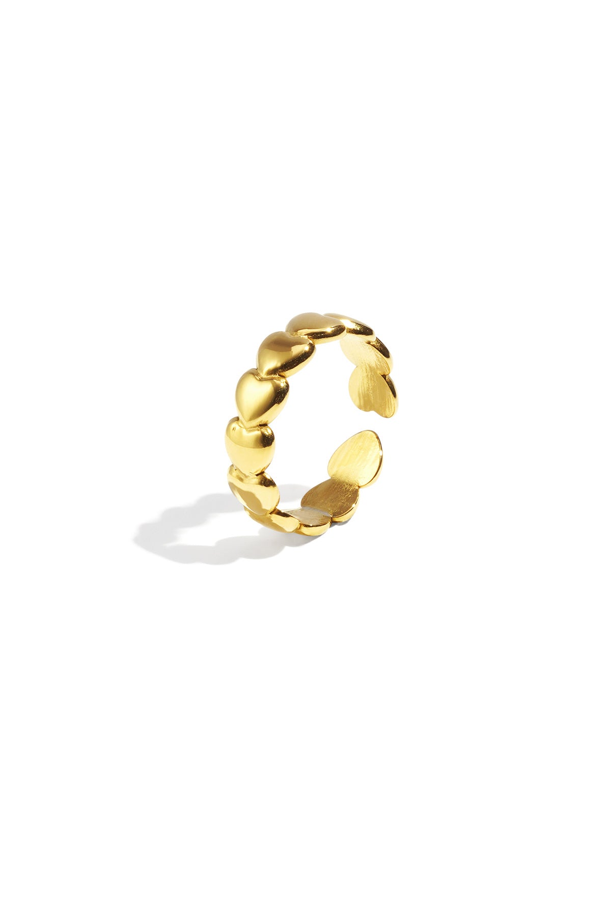 Edelstahl Minimalistische Ringe Herz Casual Täglich Einfache Serie frauen schmuck
