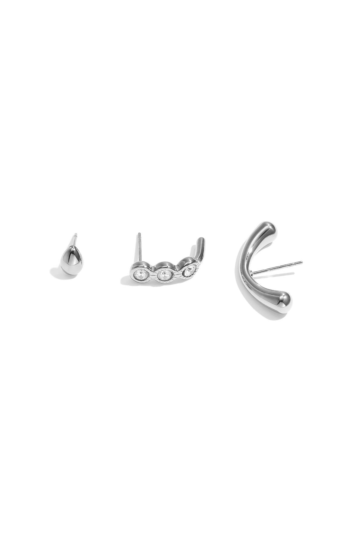 Edelstahl-Ohrring-Sets, schlicht und elegant, Serie „Damenschmuck“