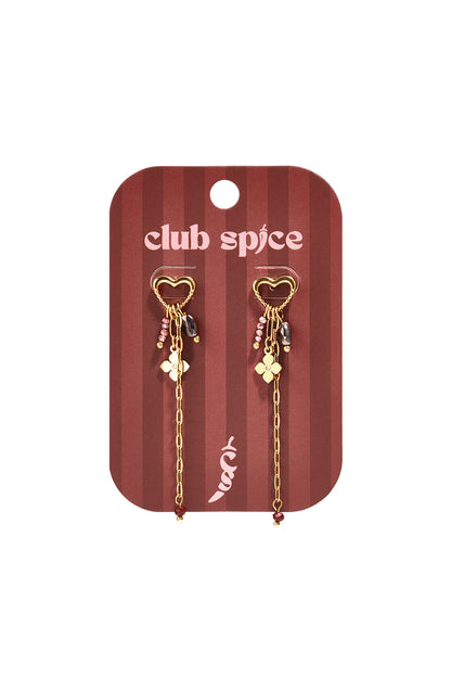 Ohrhänger aus Edelstahl, Kette, schlichte Alltags-Serie, Damenschmuck