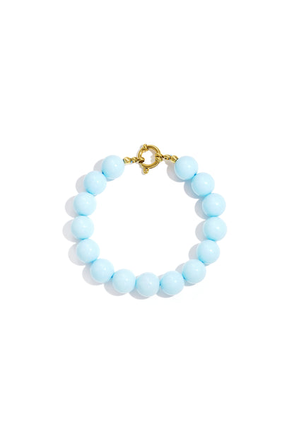 Armband mit mittelgroßen Perlen und Vorderverschluss – 12 mm