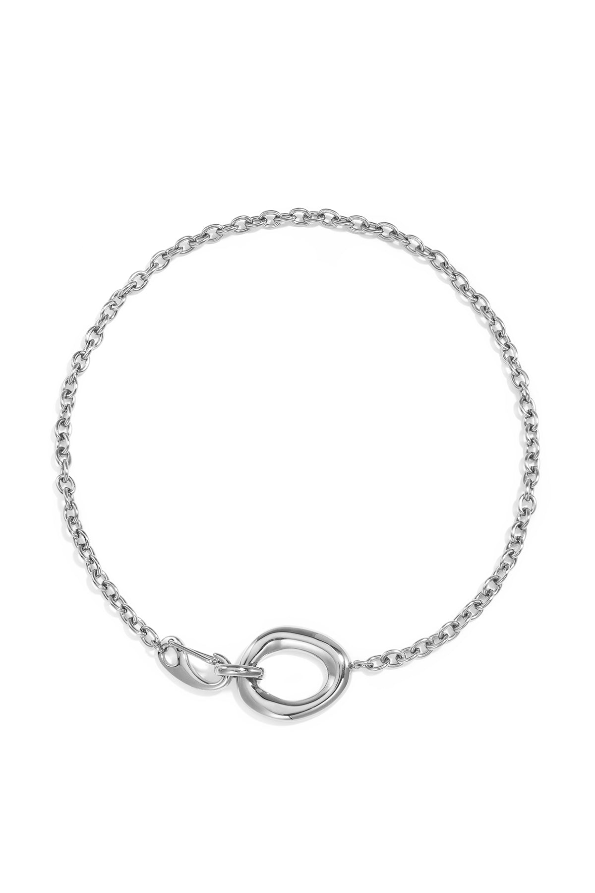 Kette mit organisch und oval geformtem Frontverschluss