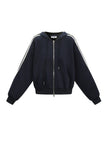 Lässige Streifen, keine Angabe, lockere Passform, Polyesterfaser (Polyester), Kapuzenpullover & Sweatshirts
