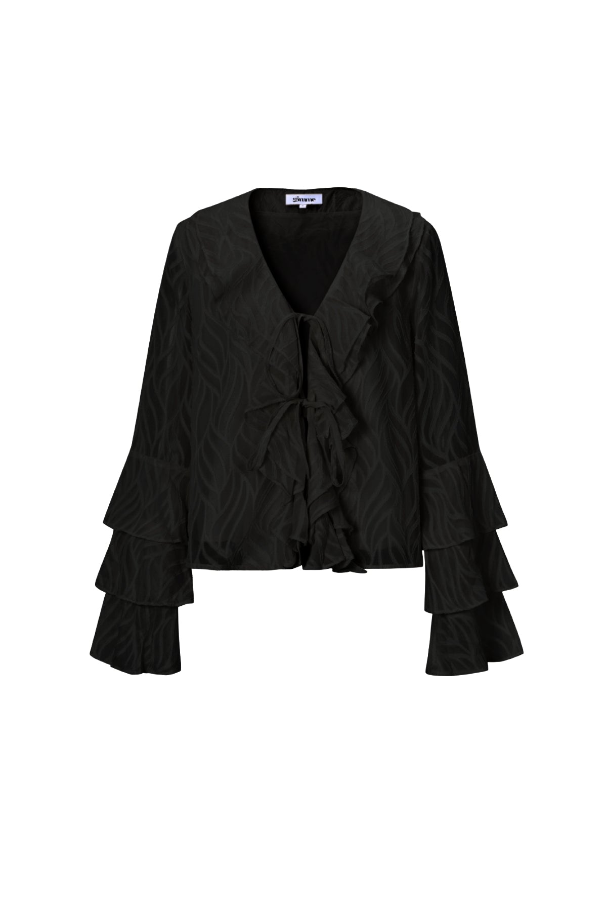 gewebte-polyesterfaser-damen-langarmshirt-botanisch-elegant-frontansicht
