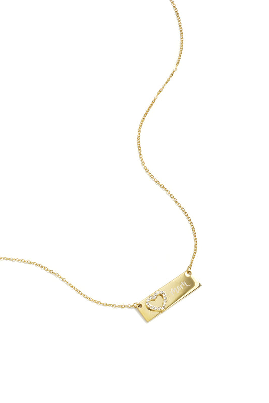 Halskette mit Bild und Herz