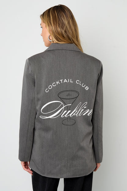 Gewebte Polyesterfasern Damen-Blazer Elegant Letters