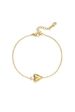 Edelstahl-Charm-Armbänder, Herz, schlichte Alltagsserie, Damenschmuck