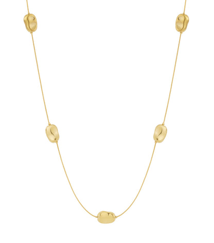 Lange Halskette mit glatten Gliedern