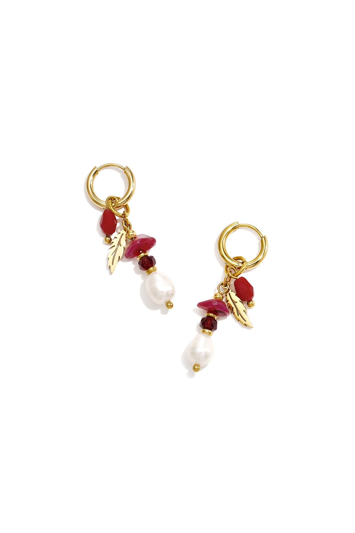 Ohrringe aus Edelstahlperlen, schlichte Alltags-Serie, Damenschmuck