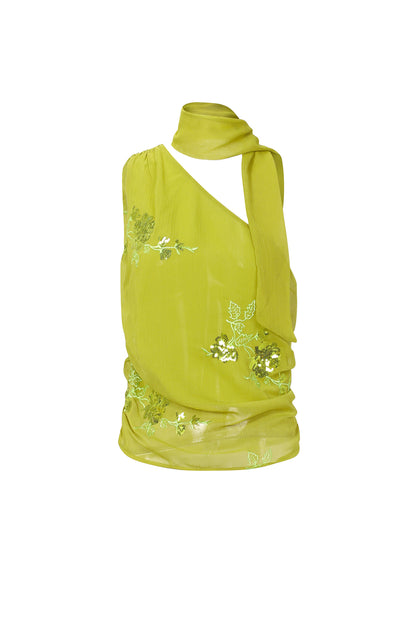 Sommer-Schal mit Stickerei