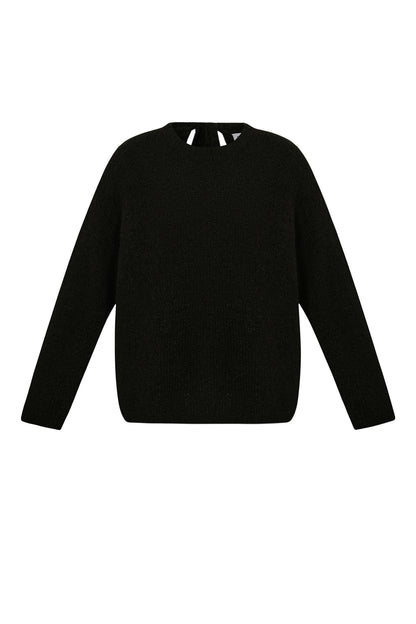 Pullover mit offenem Rücken