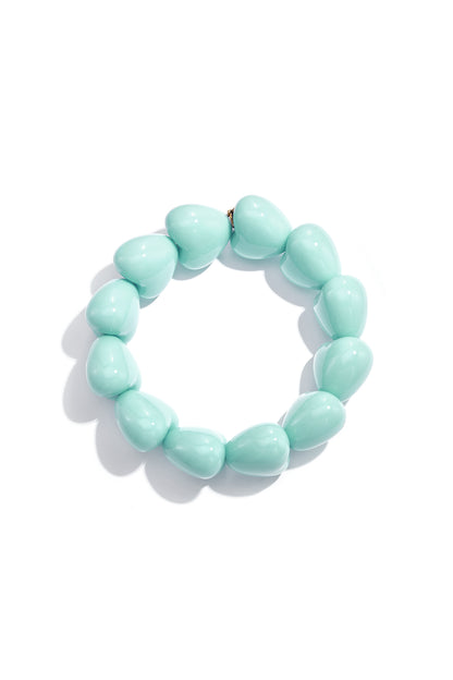 Armband mit großen Herzperlen