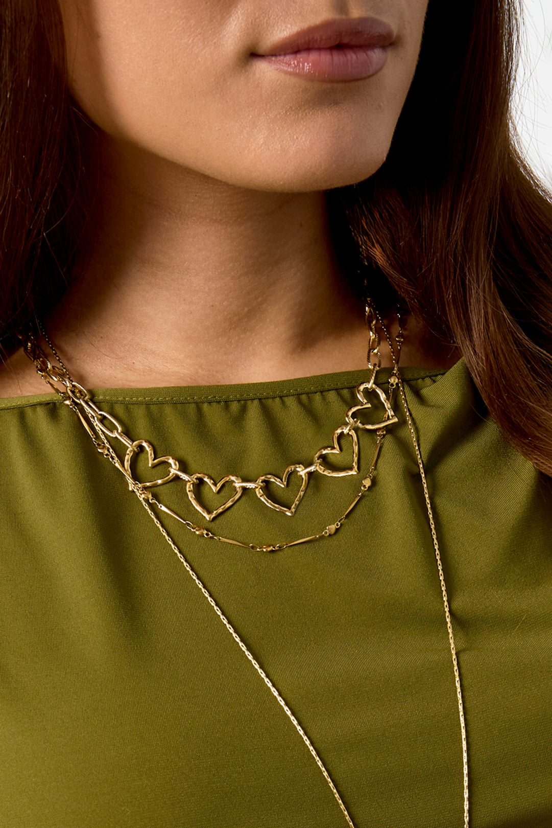 Edelstahl Kette Halsketten Herz Casual Täglich Einfache Serie frauen schmuck