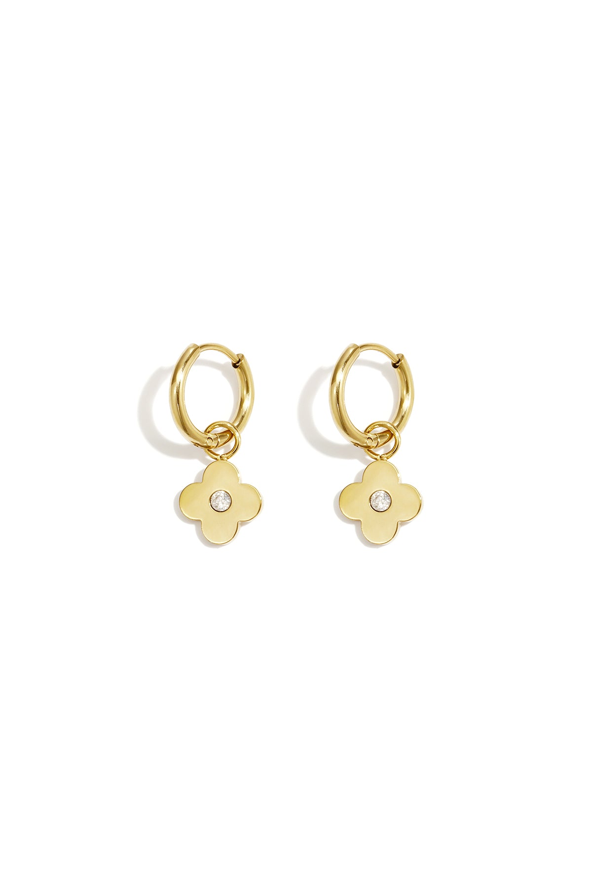 Edelstahl-Ohrhänger Clover Simple Daily Simple Serie Damenschmuck