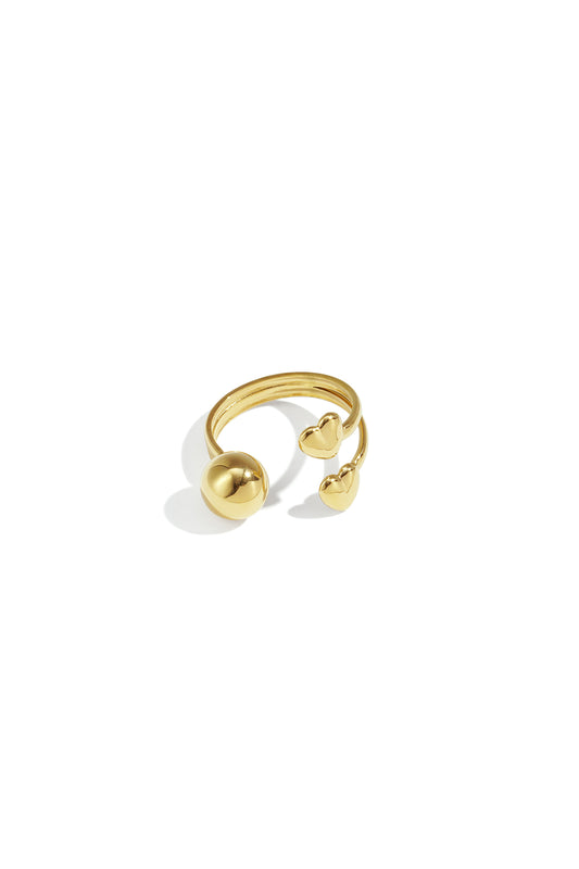 Edelstahl Minimalistische Ringe Herz Casual Täglich Einfache Serie frauen schmuck