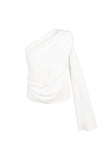 polyester-damen-ein-schulter-langarm-oberteil-asymmetrisches-design-frontansicht