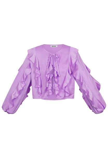 polyester-damen-top-seitenansicht-elegant