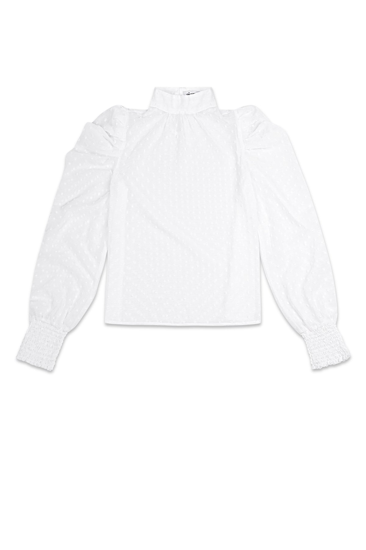 elegantes-puffaermel-oberteil-damen-hoher-kragen-stil-modern-fashion-look