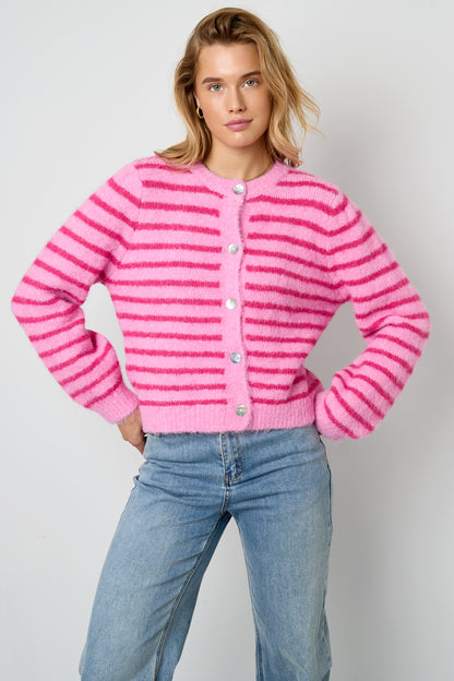Gestreifter Cardigan