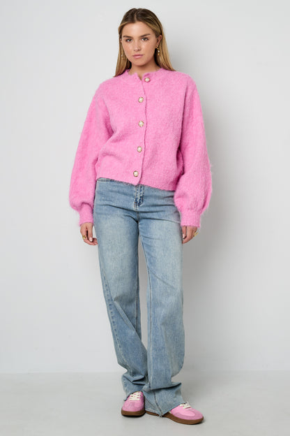 Gestrickte Polyesterfaser Damen Strickjacke Casual Einfarbig
