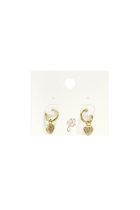Ohrhänger aus Edelstahl, Herzform, schlichte Alltags-Serie, Damenschmuck