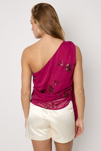 Sommer-Schal mit Stickerei