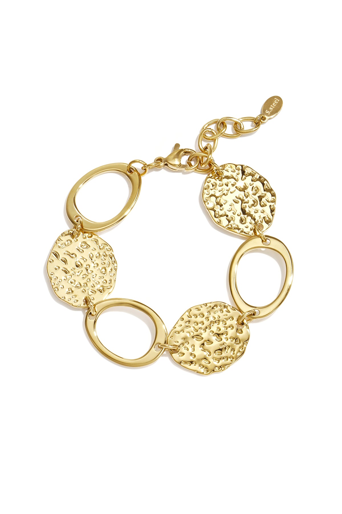 Edelstahl-Kettenarmbänder, Retro-Stil, Klassische Serie, Damenschmuck