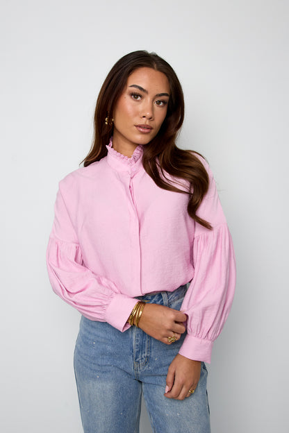 feminine-damenbluse-mit-puffaermeln