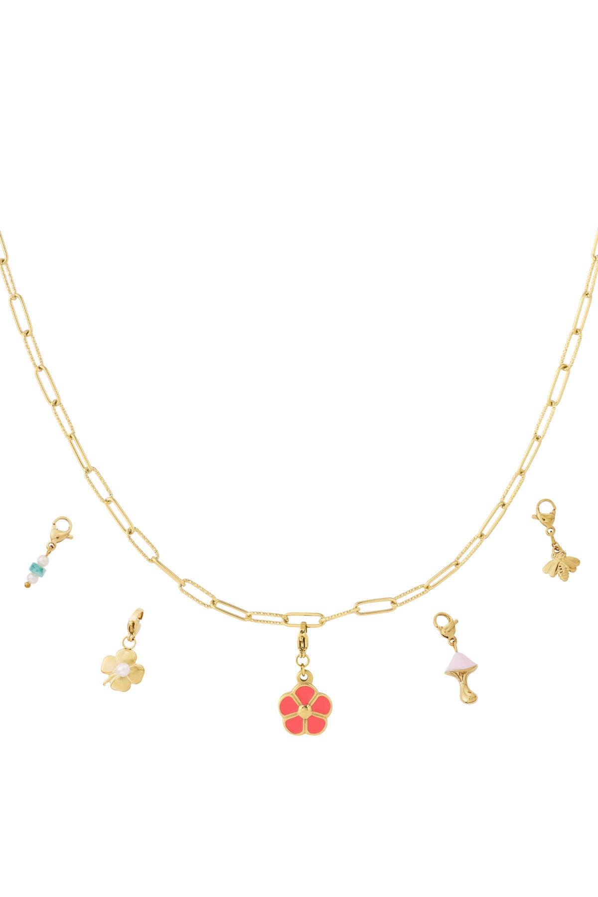 Florale DIY Halskette mit elegantem Blumen Anhänger für Damen